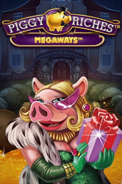 Plakát hry Piggy Riches Megaways u Cleobetra